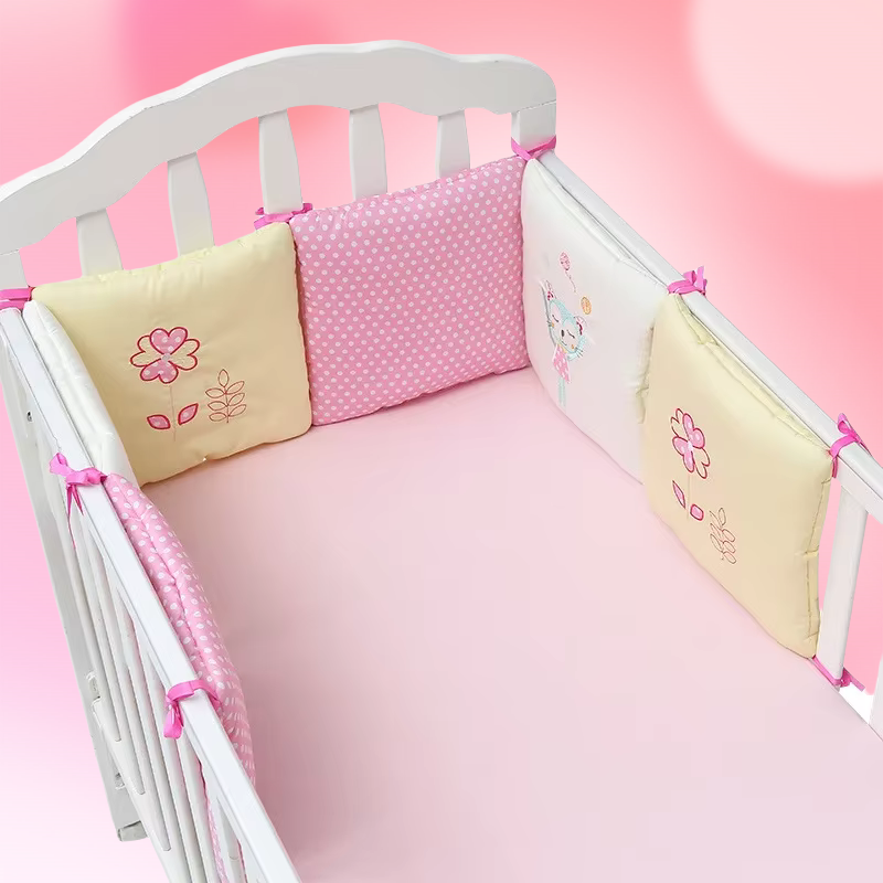 Baby Nursery Glider - ชุด 6 ชิ้น/เซ็ต แผ่นกันกระแทกเตียงเด็ก แผ่นกันชนเตียงเด็ก อุปกรณ์ป้องกันความปลอดภัยสำหรับเด็ก