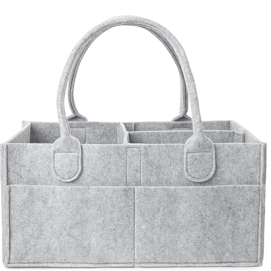 Baby Nursery Organiser - ตะกร้าเก็บของเด็กอ่อนแบบมีหูหิ้ว กระเป๋าใส่ผ้าอ้อมเด็ก พร้อมช่องเก็บของขนาดใหญ่