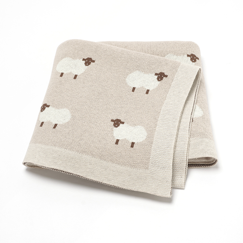 Swaddle Blanket Muslin - แกะน่ารักพิมพ์ Muslin ทารกแรกเกิด Baby Boys &