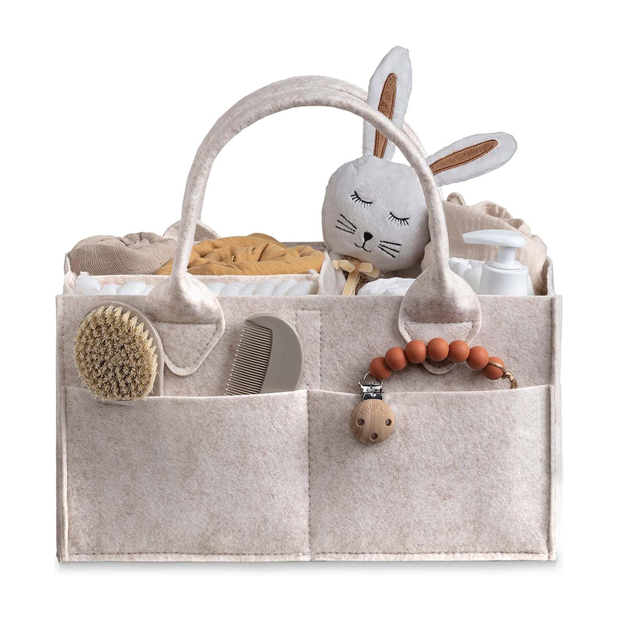 Baby Nursery Organiser - กระเป๋าใส่ผ้าอ้อมเด็กแบบพกพา กล่องเก็บของใช้จำเป็นสำหรับเด็กอ่อน กระเป๋าเปลี่ยนผ้าอ้อมในรถยนต์ กระเป๋าใส่ผ้าอ้อมเด็ก