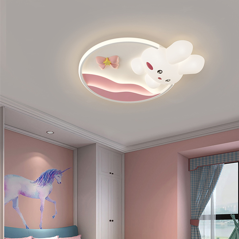 Baby Nursery Ceiling Light - ใหม่ 3D กระต่ายโคมไฟเพดานการ์ตูน LED เนอสเซอรี่สําหรับห้องเด็กตกแต่งห้องนอนเด็กภายในโคมไฟเพดาน