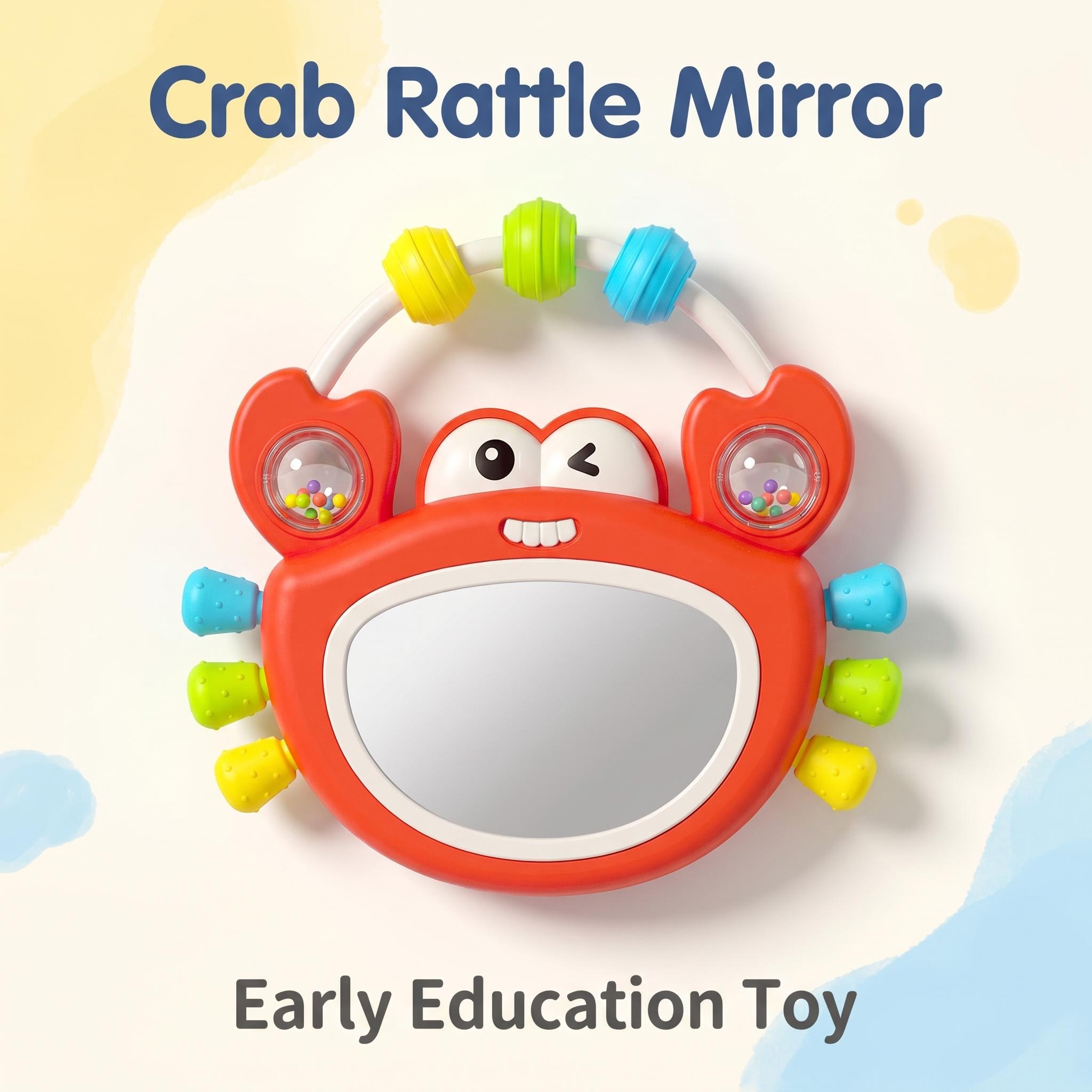 Baby Nursery Songs - ของเล่นเขย่ามือพร้อมไฟและเสียงดนตรีสำหรับเด็ก พร้อมเอฟเฟกต์เสียง เกมจังหวะดนตรี และเพลงกล่อมเด็ก ควบคุมระดับเสียงได้หลายโหมด ช่วยเสริมพัฒนาการ