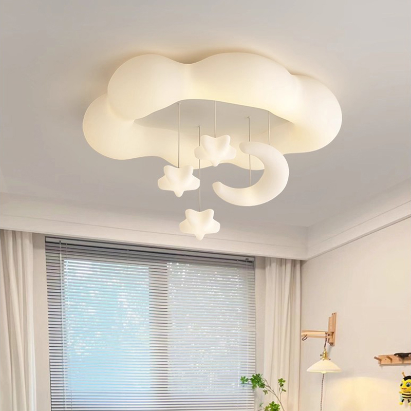 Baby Nursery Ceiling Light - โคมไฟเพดานรูปเมฆสำหรับห้องเด็ก ปี 2026 ไฟ LED สำหรับห้องนอนเด็กชายและเด็กหญิง