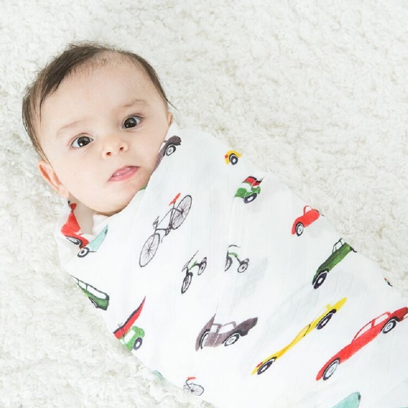 Swaddle Blanket Muslin - ผ้าห่มมัสลินเด็กอ่อน ขนาด 47x47 นิ้ว เนื้อผ้านุ่มพิเศษ น้ำหนักเบา