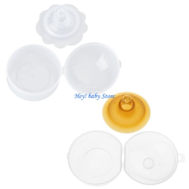 Q1FE สองชั้นซิลิโคนหัวนมป้องกั - Nursing Cover Breastfeeding บทวิจารณ์และราคา
