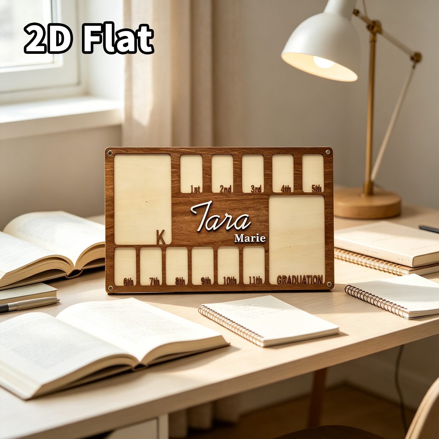กรอบรูปไม้แบบกำหนดเอง 1 ชิ้น ป - Baby Nursery Home บทวิจารณ์และราคา