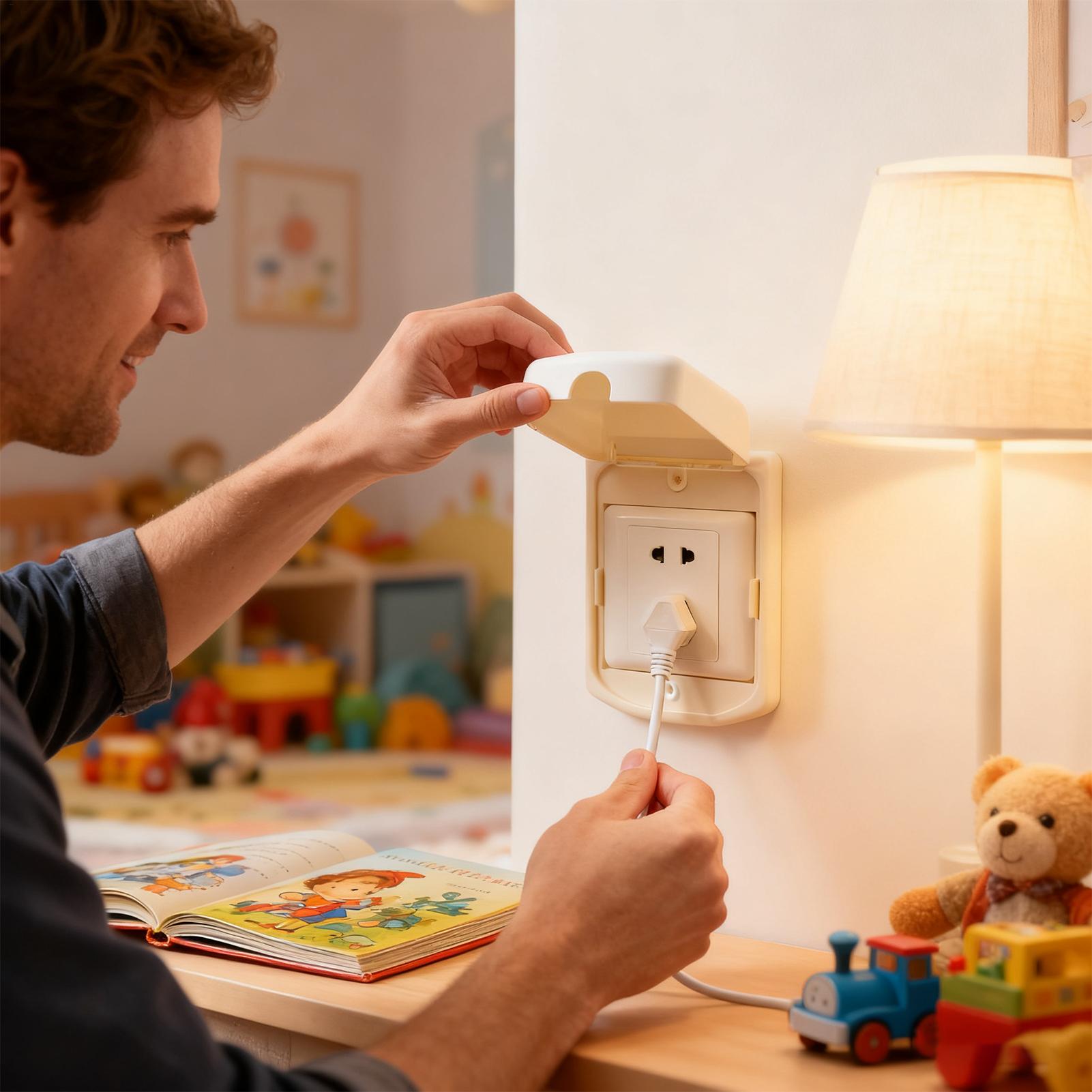ฝาครอบเต้ารับไฟฟ้าป้องกันเด็ก, - Baby Nursery Outlet บทวิจารณ์และราคา
