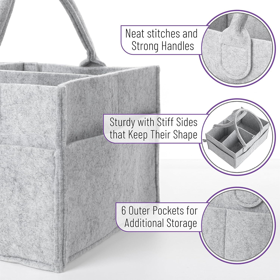 ตะกร้าเก็บของเด็กอ่อนแบบมีหูหิ - Baby Nursery Organiser บทวิจารณ์และราคา