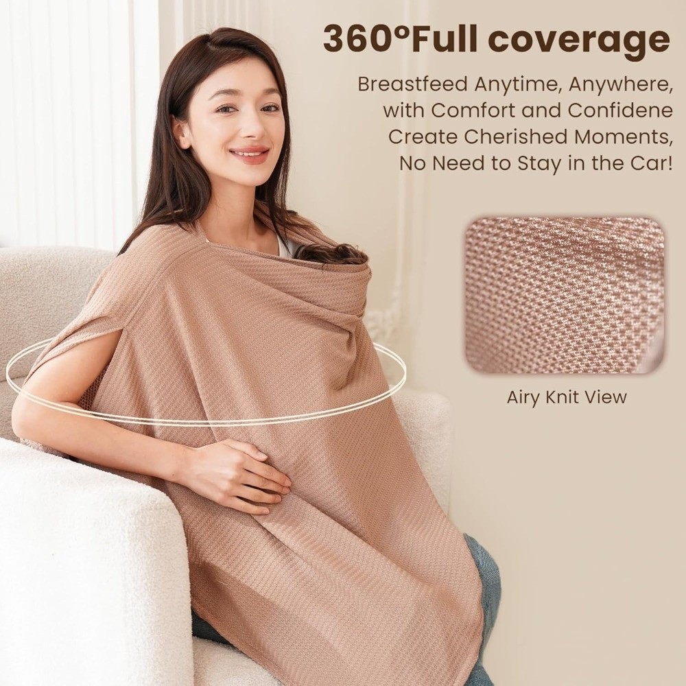 ผ้าคลุมให้นมบุตรแบบนุ่ม ระบายอ - Nursing Cover Breastfeeding บทวิจารณ์และราคา