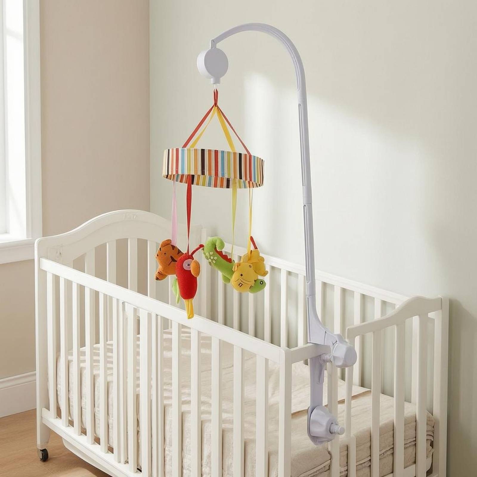 ขาตั้งโมบายสำหรับเปลเด็ก สีขาว - Baby Nursery Decor บทวิจารณ์และราคา
