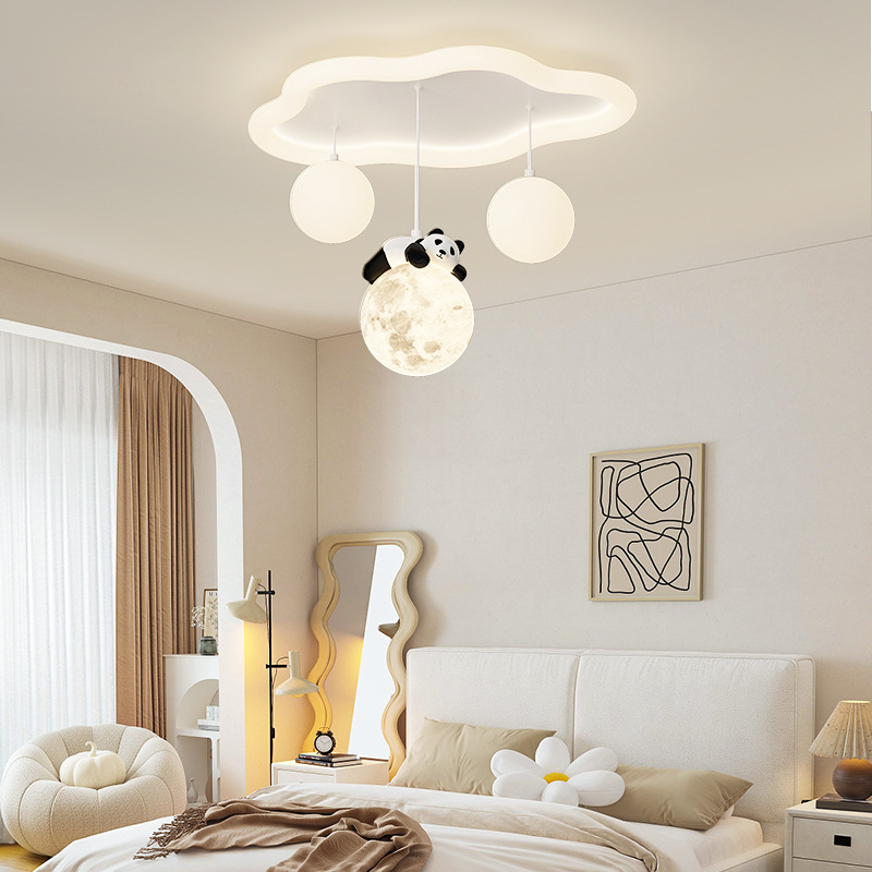 ไฟติดเพดานรูปแพนด้าเมฆโคมไฟทรง - Baby Nursery Ceiling Light บทวิจารณ์และราคา