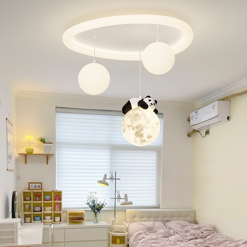 ไฟติดเพดานรูปแพนด้าเมฆโคมไฟทรง - Baby Nursery Ceiling Light บทวิจารณ์และราคา