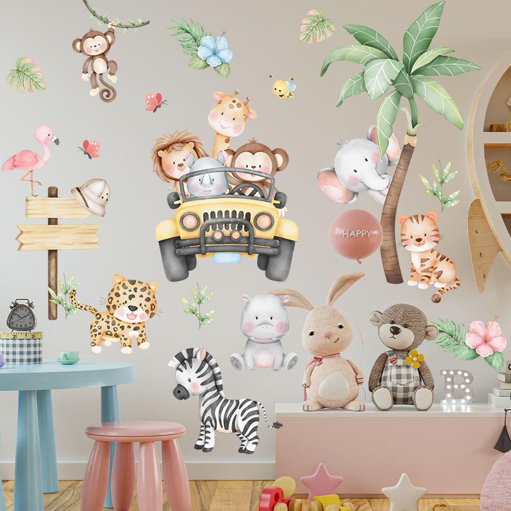 ห้องเด็กการ์ตูนช้างยีราฟต้นไม้ - Baby Zoo Nursery บทวิจารณ์และราคา