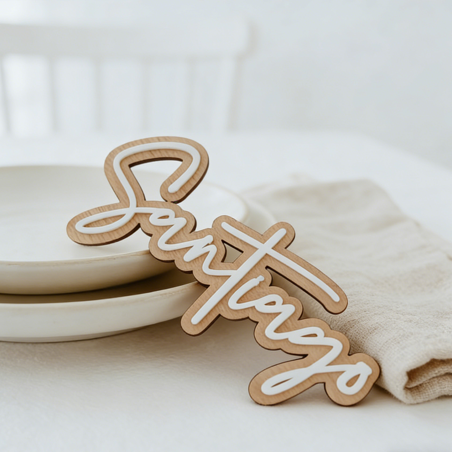 ป้ายชื่อไม้สีขาวน่ารักแบบกำหนด - Baby Nursery Decor บทวิจารณ์และราคา