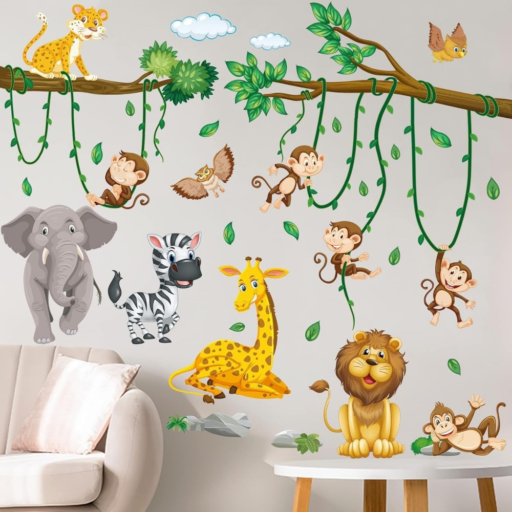 สติ๊กเกอร์ติดผนังลายต้นไม้และส - Baby Nursery Decor Boy บทวิจารณ์และราคา