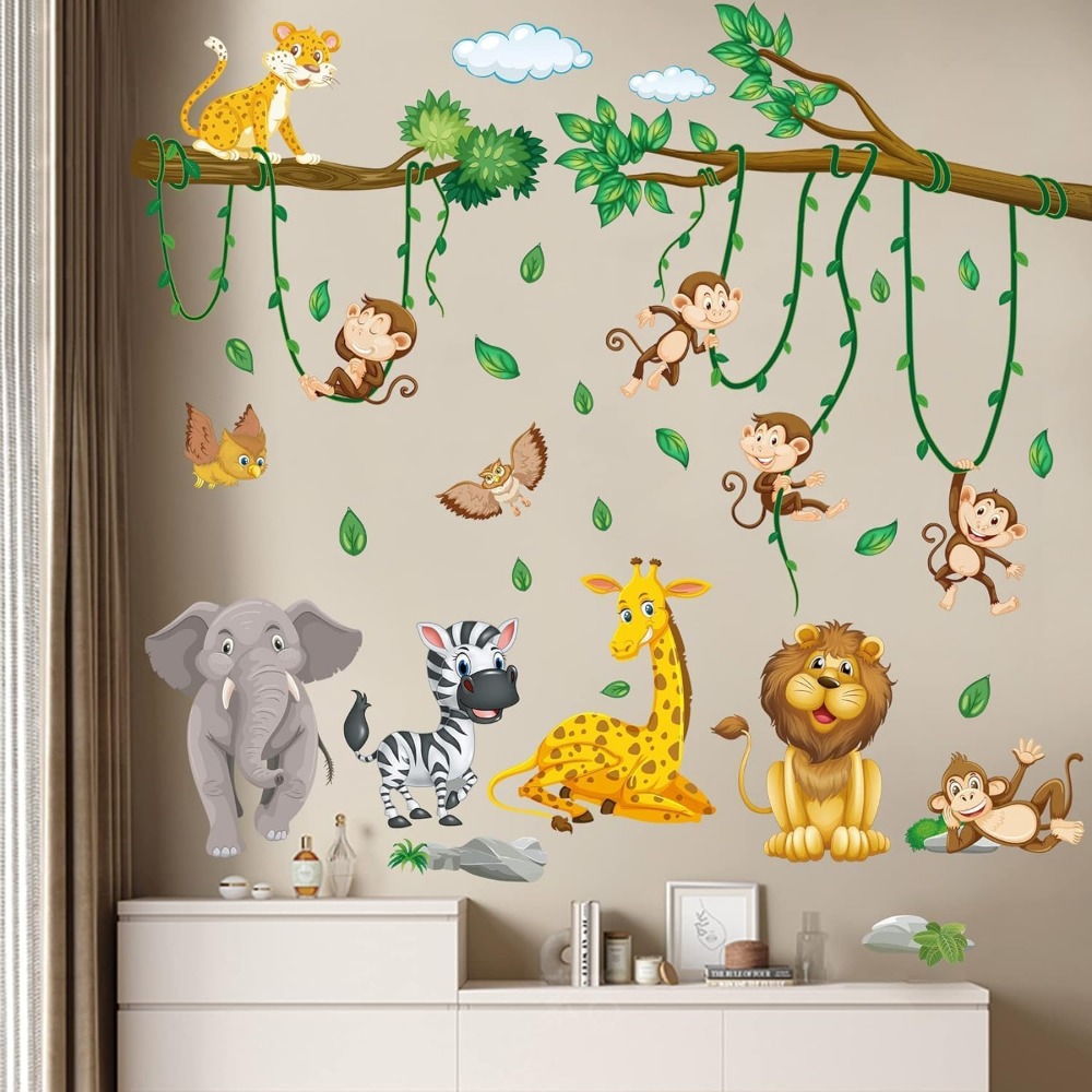 สติ๊กเกอร์ติดผนังลายต้นไม้และส - Baby Nursery Decor Boy บทวิจารณ์และราคา