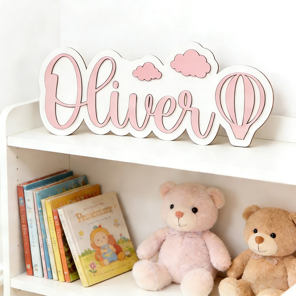 ป้ายชื่อไม้แบบกำหนดเองส่วนบุคค - Baby Nursery Decor Boy บทวิจารณ์และราคา