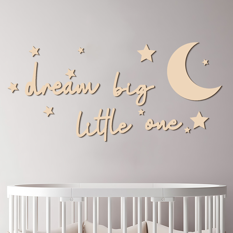 Dream Big Little One ป้ายไม้สต - Baby Nursery Needs บทวิจารณ์และราคา