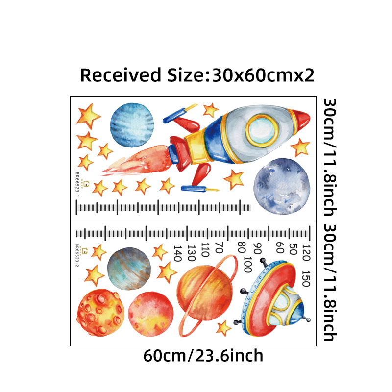 การ์ตูน Planet Rocket การวัดคว - Baby Nursery Decor Boy บทวิจารณ์และราคา