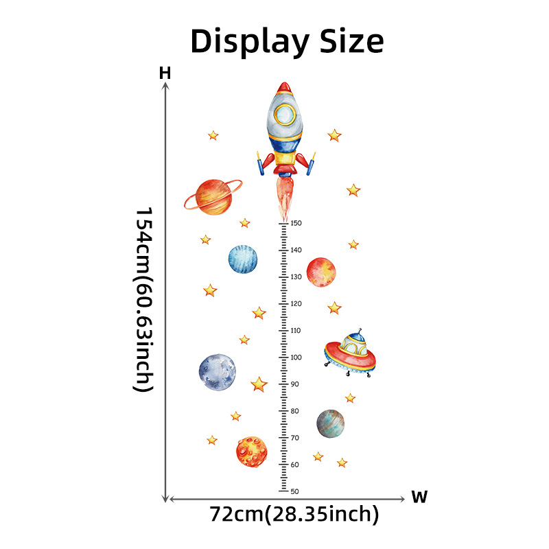 การ์ตูน Planet Rocket การวัดคว - Baby Nursery Decor Boy บทวิจารณ์และราคา
