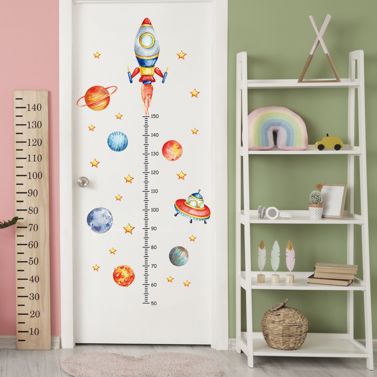 การ์ตูน Planet Rocket การวัดคว - Baby Nursery Decor Boy บทวิจารณ์และราคา