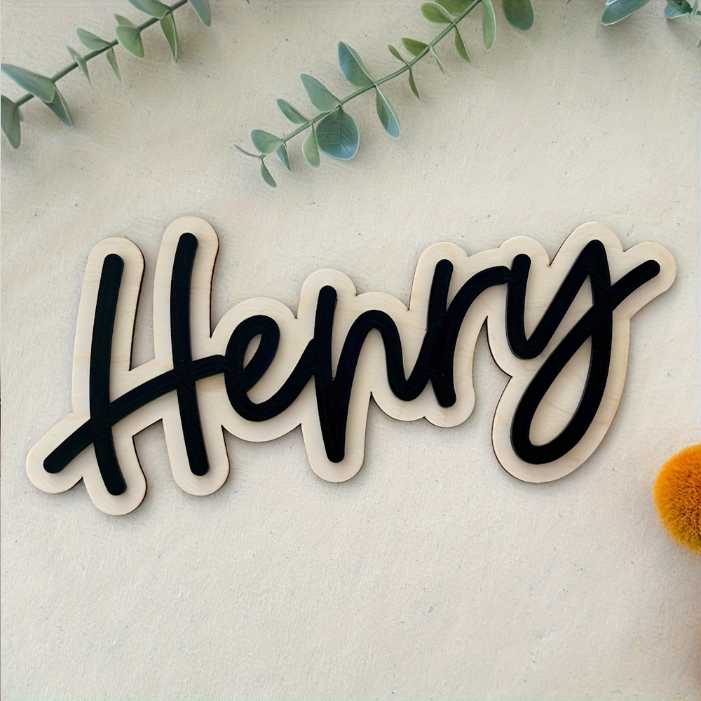 ป้ายชื่อไม้สองชั้นแบบปรับแต่งไ - Baby Nursery Decor Boy บทวิจารณ์และราคา