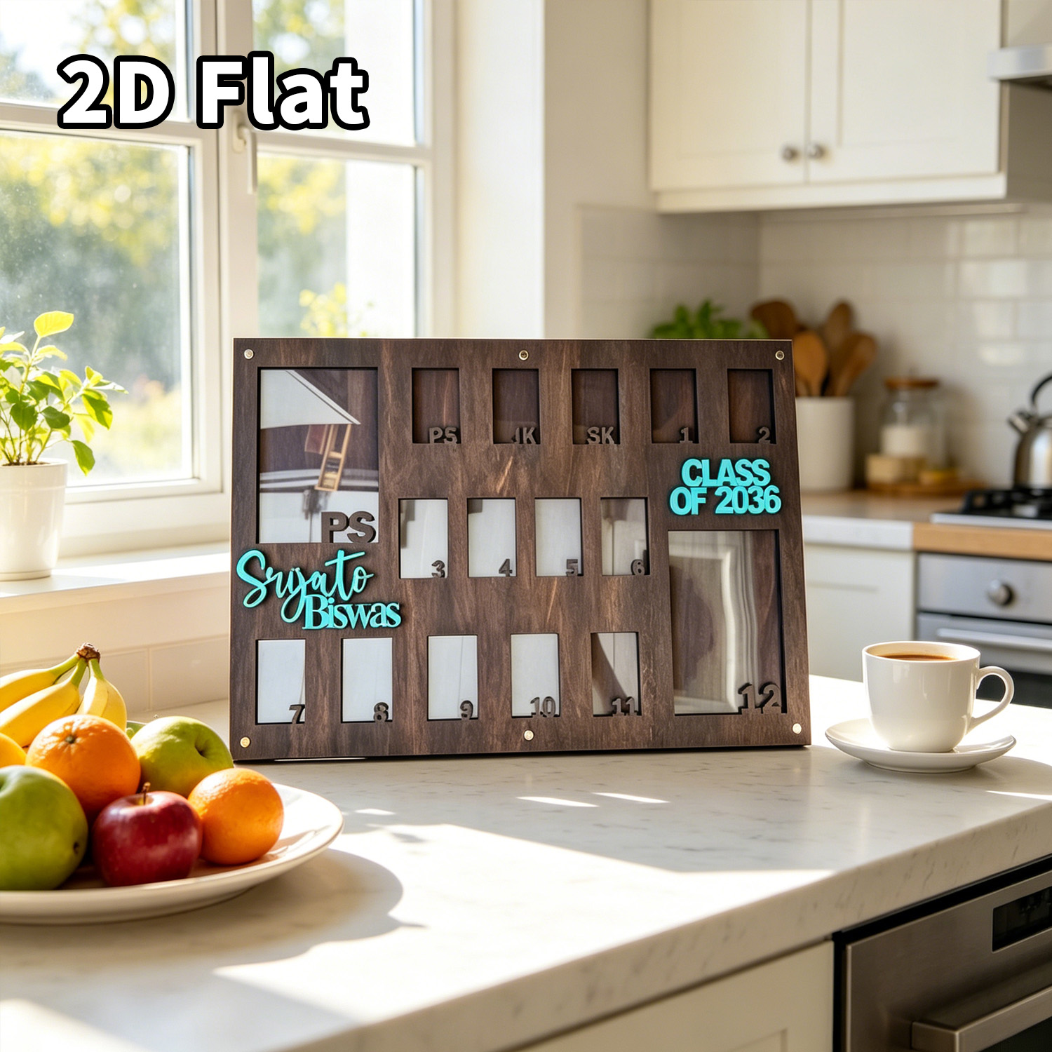 กรอบรูปไม้แบบกำหนดเอง 1 ชิ้น ป - Baby Nursery Home บทวิจารณ์และราคา