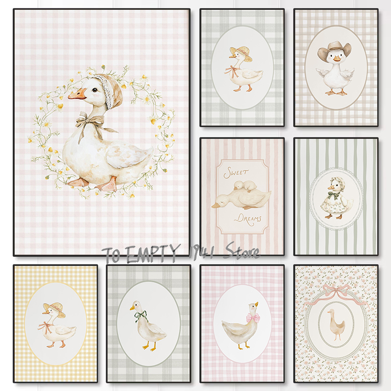 โปสเตอร์ภาพวาดบนผ้าแคนวาสลายห่ - Baby Nursery Home บทวิจารณ์และราคา