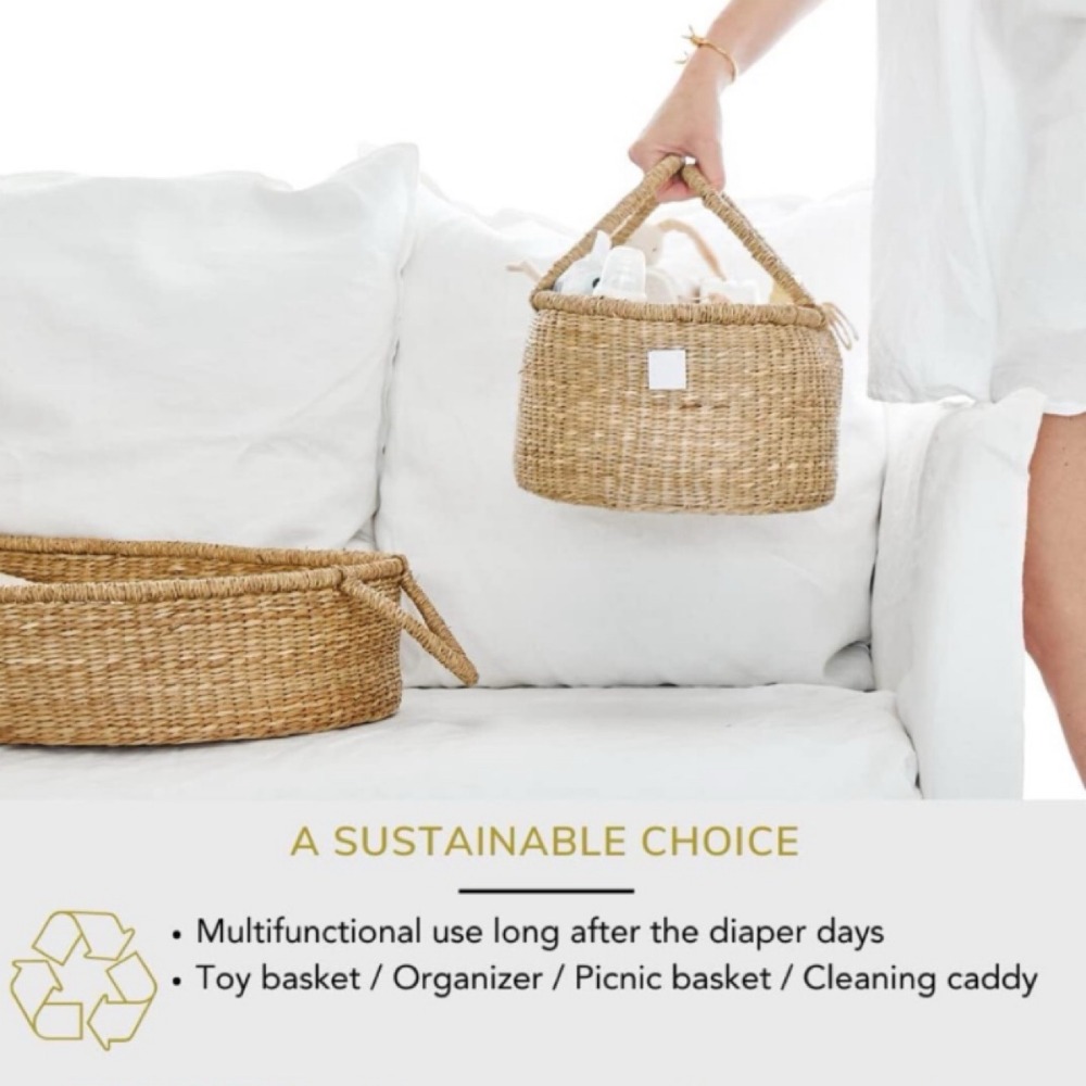 ตะกร้าใส่ผ้าอ้อมเด็กแบบพรีเมีย - Baby Nursery Organiser บทวิจารณ์และราคา