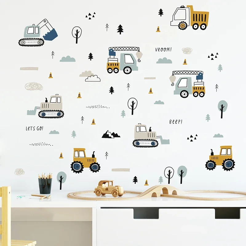 วาดด้วยมือน่ารักรถยนต์ Cargo ร - Baby Nursery Needs บทวิจารณ์และราคา