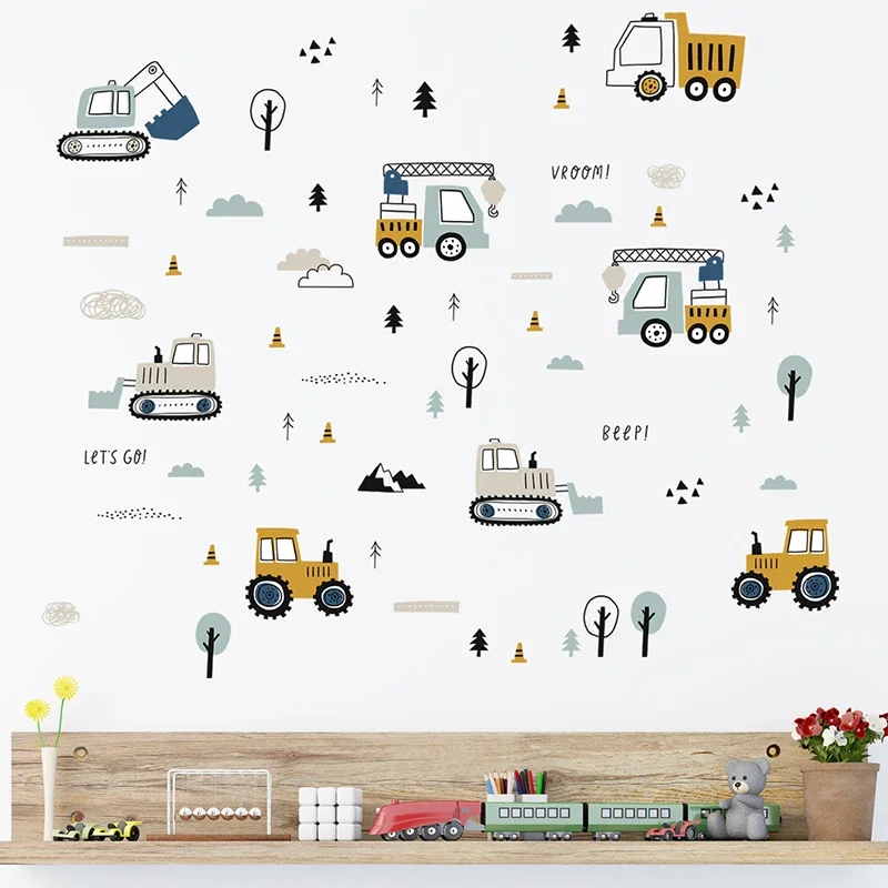 วาดด้วยมือน่ารักรถยนต์ Cargo ร - Baby Nursery Needs บทวิจารณ์และราคา