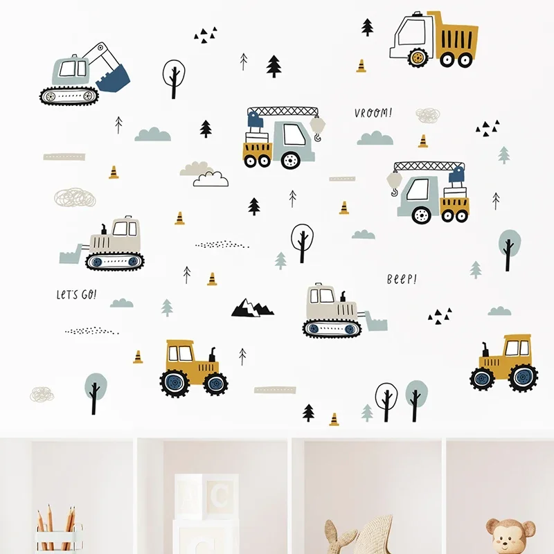 วาดด้วยมือน่ารักรถยนต์ Cargo ร - Baby Nursery Needs บทวิจารณ์และราคา