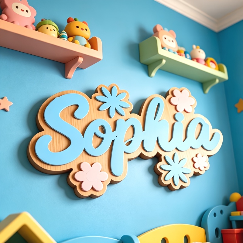 ป้ายห้องพักธีมดอกไม้แบบส่วนตัว - Baby Nursery Decor บทวิจารณ์และราคา