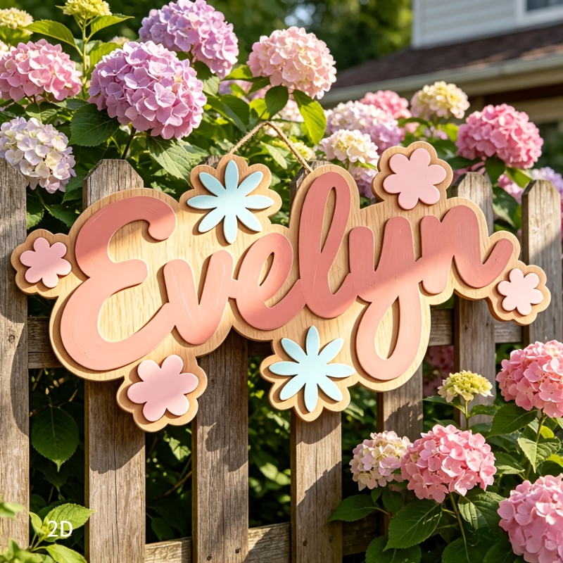ป้ายห้องพักธีมดอกไม้แบบส่วนตัว - Baby Nursery Decor บทวิจารณ์และราคา