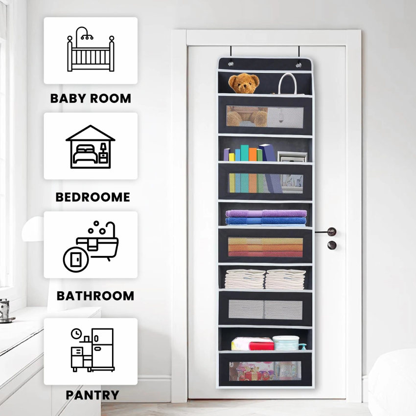 ที่เก็บของแขวนประตู 5 ชั้น, ที - Baby Nursery Organiser บทวิจารณ์และราคา
