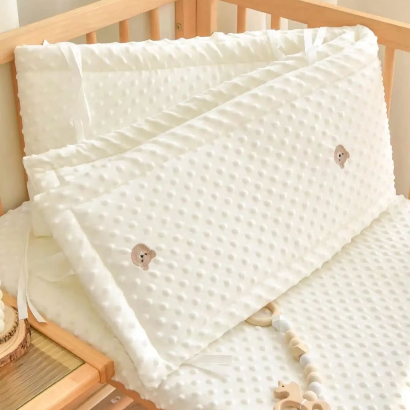 รั้วกั้นเตียงเด็กสีพื้น ผ้าฝ้า - Baby Nursery Glider บทวิจารณ์และราคา