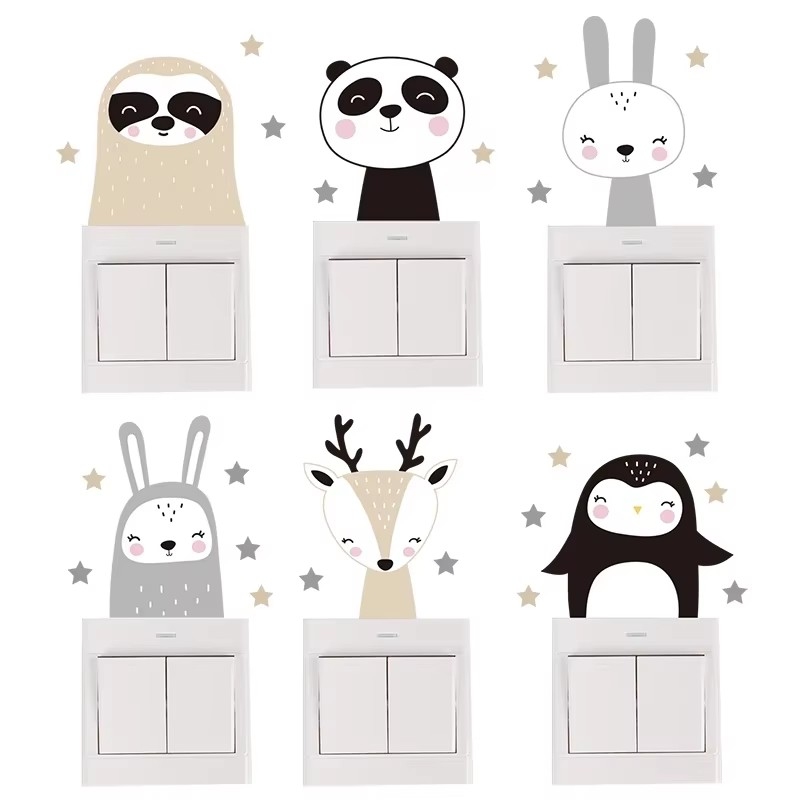สติ๊กเกอร์ติดผนังรูปสัตว์ป่าแส - Baby Nursery Decor Boy บทวิจารณ์และราคา