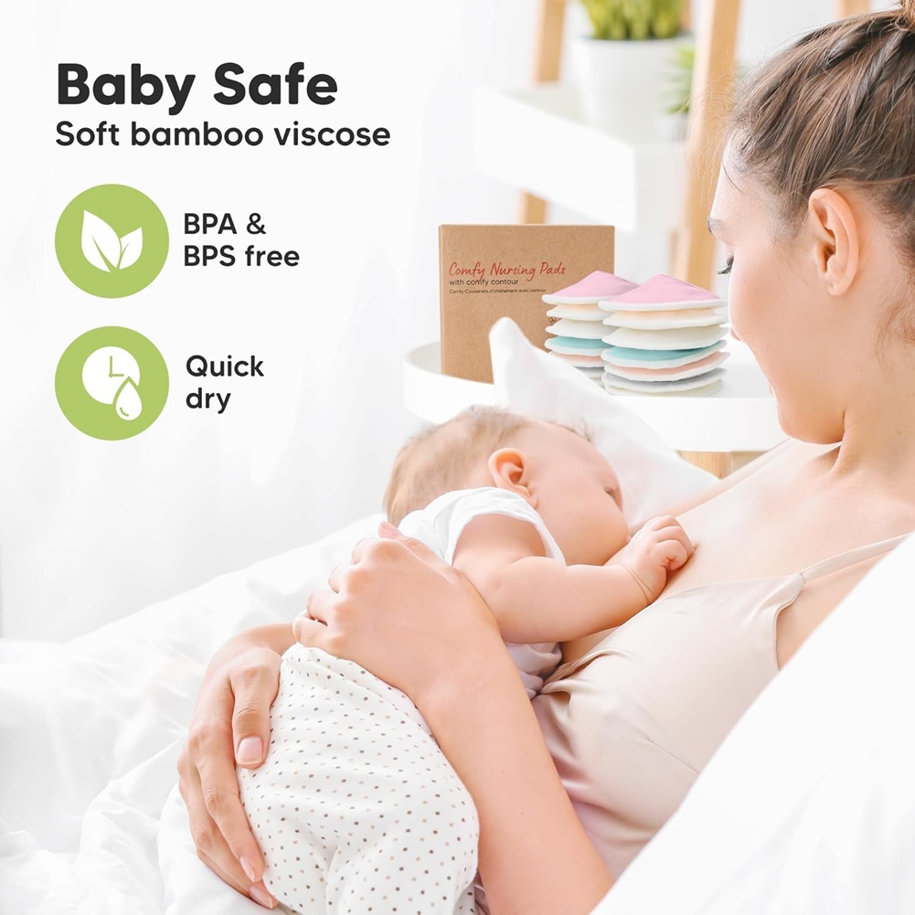 ABXE-แผ่นปิดหัวนมแบบใช้ซ้ำได้- - Nursing Cover Breastfeeding บทวิจารณ์และราคา